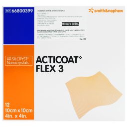ACTICOAT FLEX 3 APOSITO ANTIMICROBIANA PLATA | MEDIDA: 10x20cm / REF: 66800409